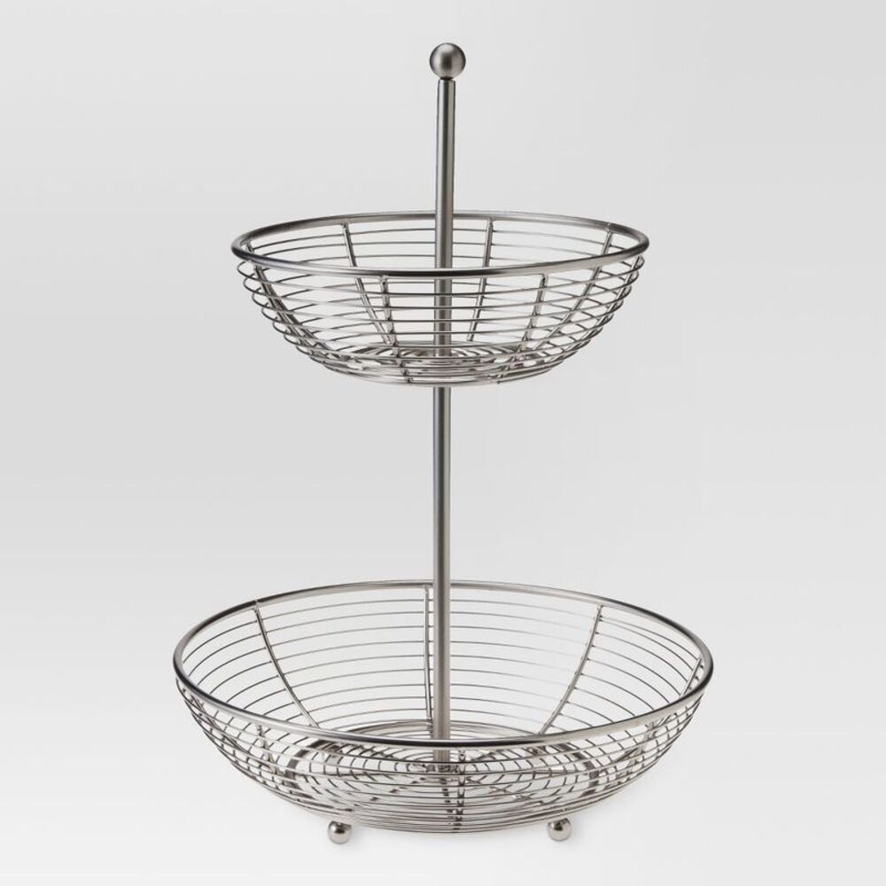 Threshold - Matte Finish 2-Tier Fruit Basket - Threshold